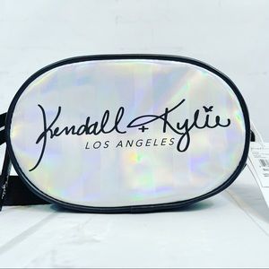Kendall & Kylie Fanny Pack Silver and Black NWT